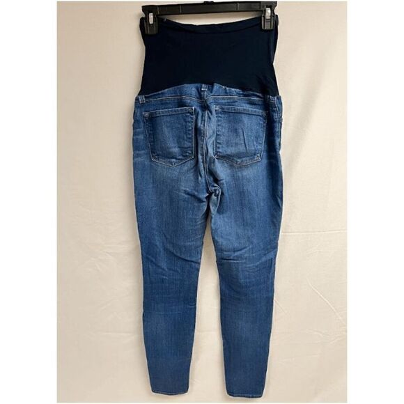 J Brand Maternity Over the Belly Skinny Jeans Blue Denim Size 29 - Picture 2 of 5